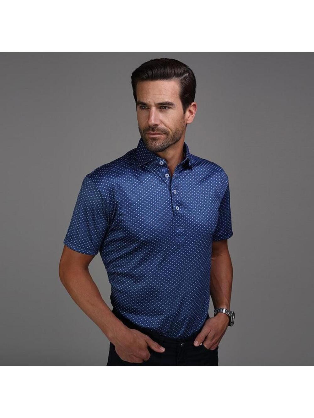 Collars & Co. NWT Semi-Spread Collar Polo Relaxed Fit - Size Medium